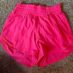 Hot pink, lululemon low rise Hotty hot hot shorts. Bought in Pennsylvania
